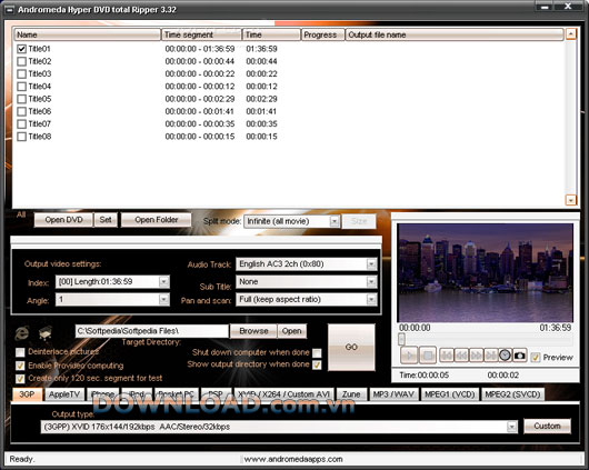 Andromeda Hyper DVD total Ripper