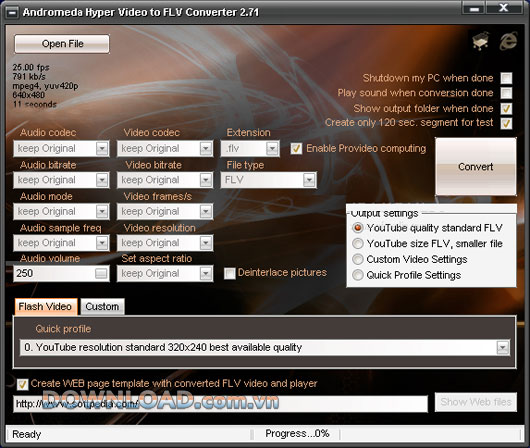 Andromeda Hyper Video to FLV Converter