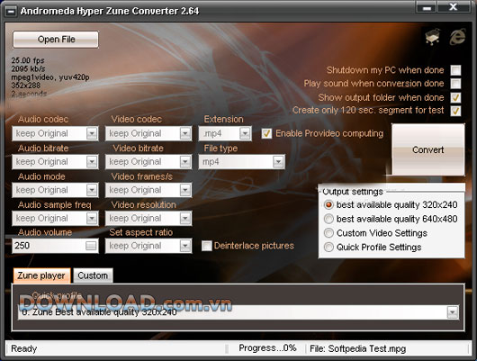 Andromeda Hyper Zune Converter