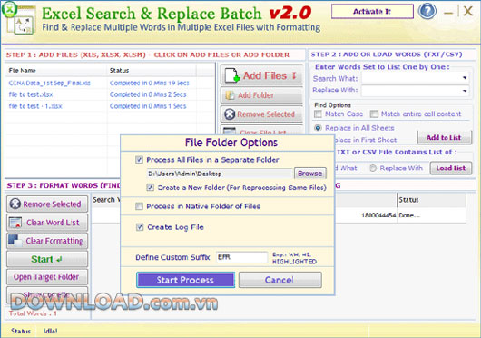 Excel Search & Replace
