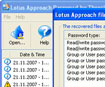 Lotus Approach Password Recovery