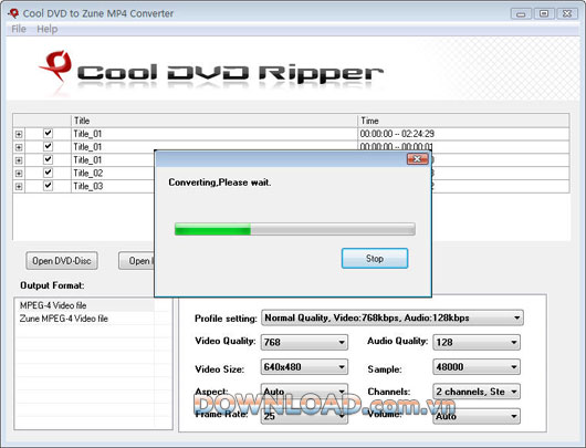 Cool DVD to Zune MP4 Converter