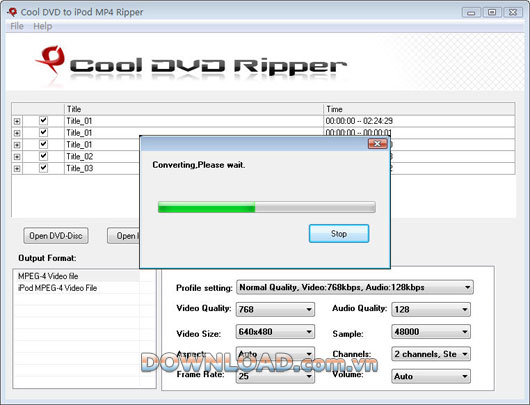 Cool DVD to iPod MP4 Ripper