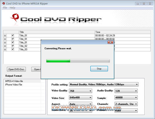 Cool DVD to iPhone MPEG4 Ripper