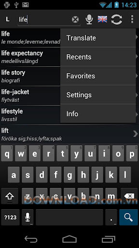 Dictionary Swedish English for Android