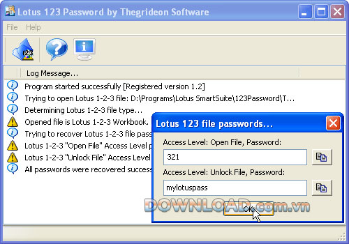 Lotus 1-2-3 Password Recovery 