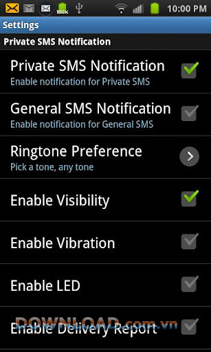 Private SMS-MMS Box for Android