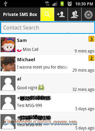 Private SMS-MMS Box for Android