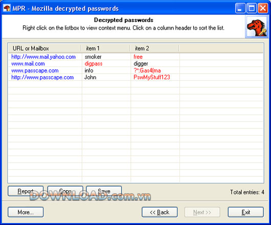 Mozilla Password Recovery