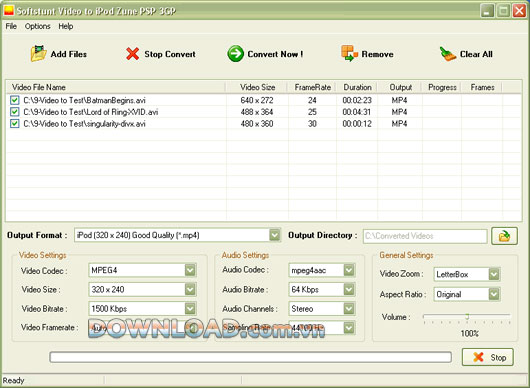 Softstunt Video to iPod Zune PSP 3GP