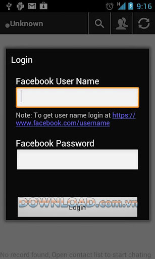 Private Facebook Chat for Android