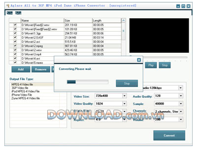 Aglare All to 3GP MP4 iPod Zune iPhone Converter