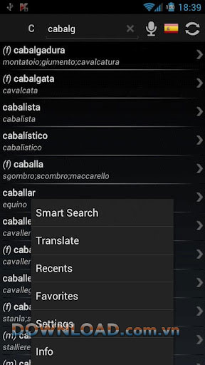 Dictionary Spanish Italian for Android