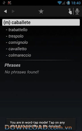Dictionary Spanish Italian for Android