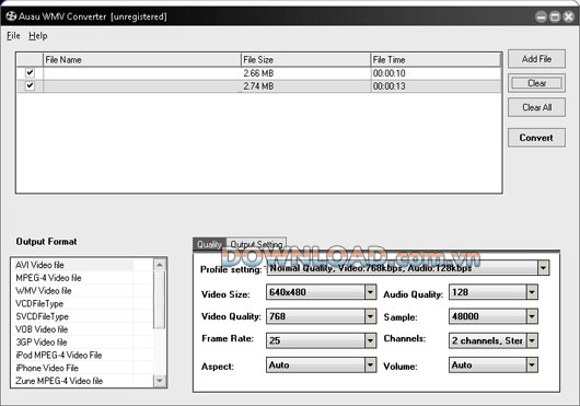 AUAU WMV Converter
