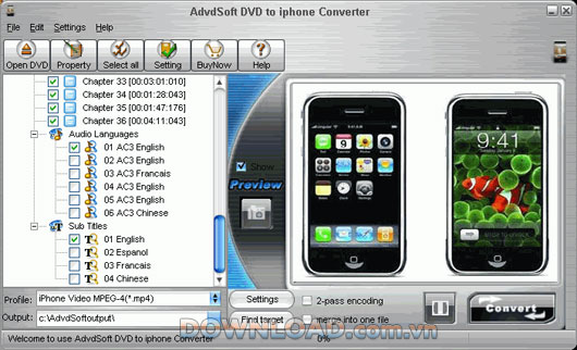 AdvdSoft DVD to iPhone Converter