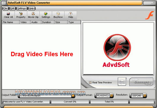 AdvdSoft FLV Video Converter