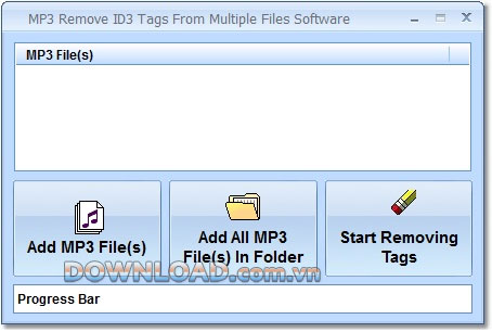 MP3 Remove ID3 Tags From Multiple Files Software