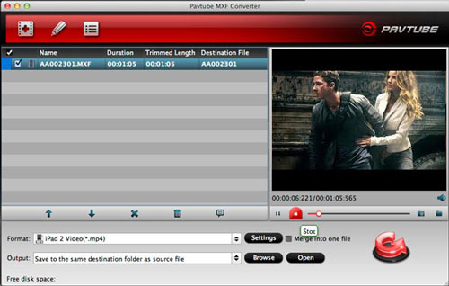Pavtube MXF Converter for Mac