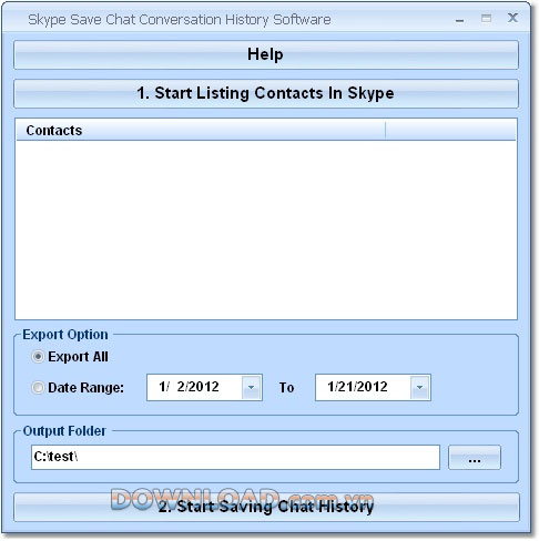 Skype Save Chat Conversation History Software