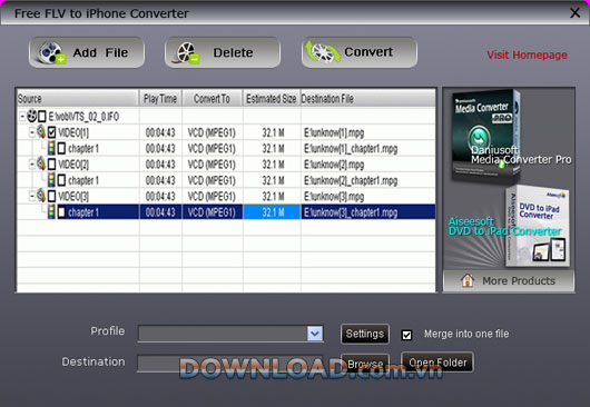 Free FLV to iPhone Converter