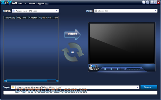 XtoYsoft DVD to iRiver Ripper