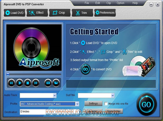 Aiprosoft DVD to PSP Converter