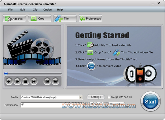 Aiprosoft Creative Zen Video Converter