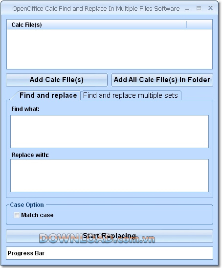 OpenOffice Calc Find and Replace In Multiple Files Software