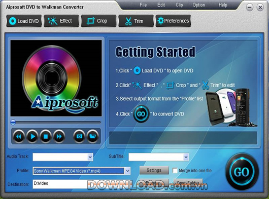 Aiprosoft DVD to Walkman Converter 