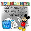 Old Menus For MS Word 2010 Software