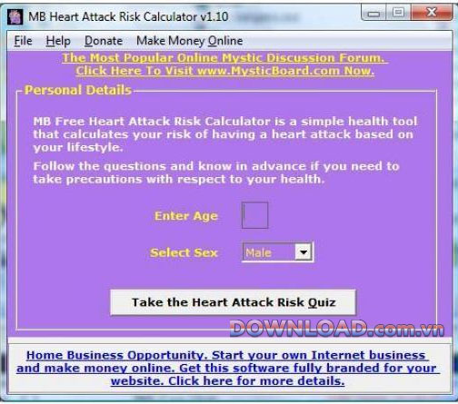 MB Heart Attack Risk Calculator