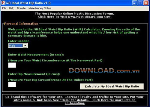 MB Ideal Waist-Hip Ratio