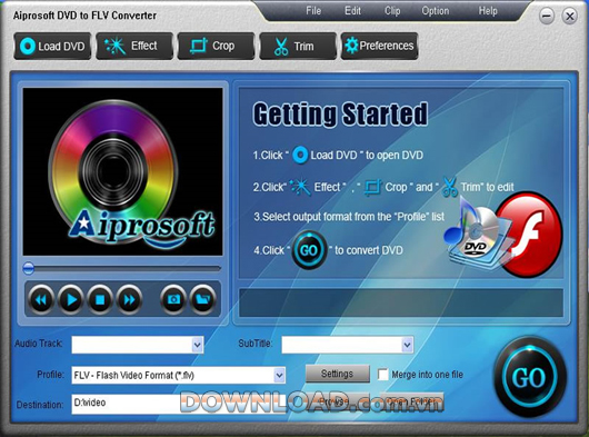 Aiprosoft DVD to FLV Converter