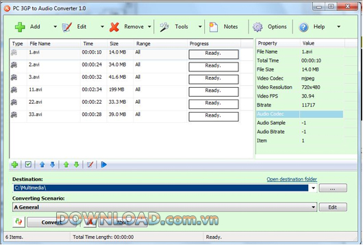 PC 3GP to Audio Converter