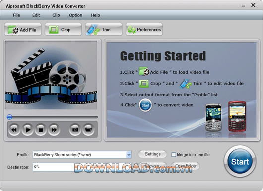 Aiprosoft Blackberry Video Converter