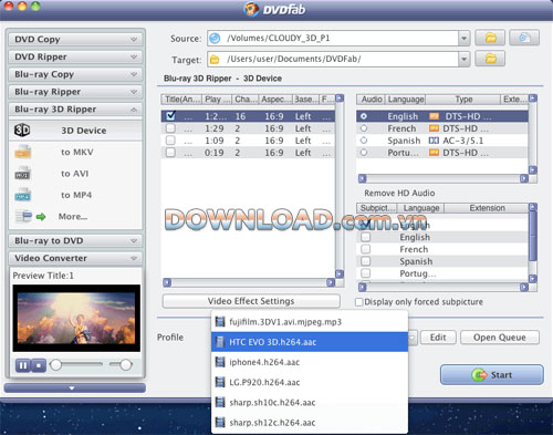 DVDFab Blu-ray 3D Ripper for Mac