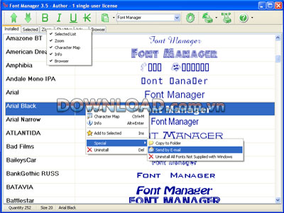 Font Manager