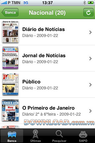 SAPO news for ios