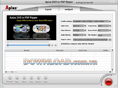 Aplus DVD to PSP Ripper