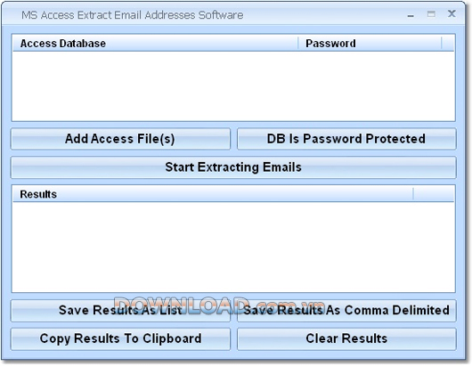MS Access Extract Email Addresses Software