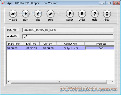 Aplus DVD to MP3 Ripper 