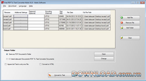 Free PDF to Text Converter