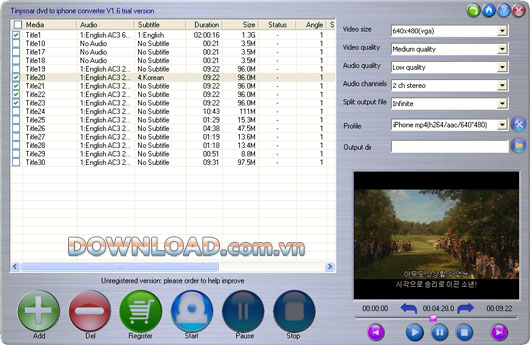 Tinysoar DVD to iPhone converter