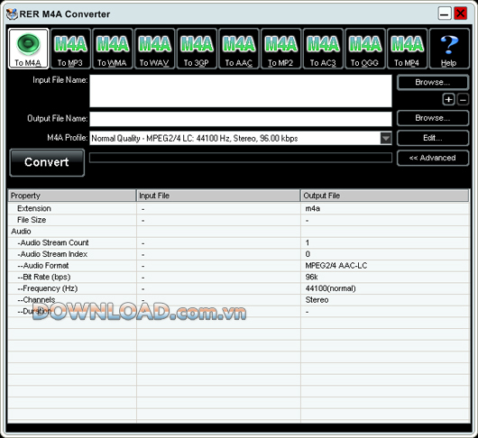 RER M4A Converter