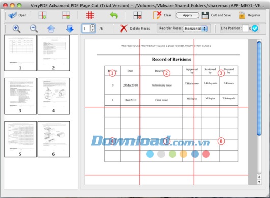 VeryPDF Advanced PDF Page Cut