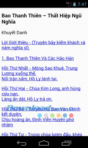 Bao Thanh Thiên for Android