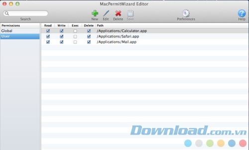 MacPermitWizard Editor