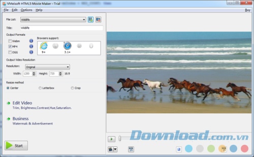 HTML5 Movie Maker