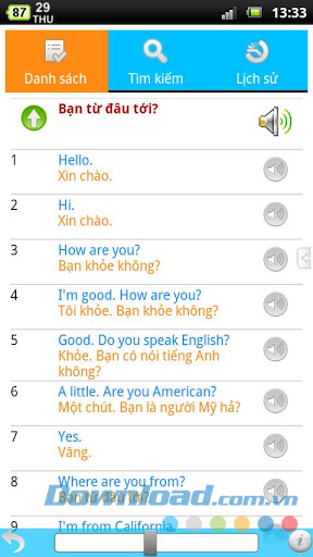 E-V Lessons for Android